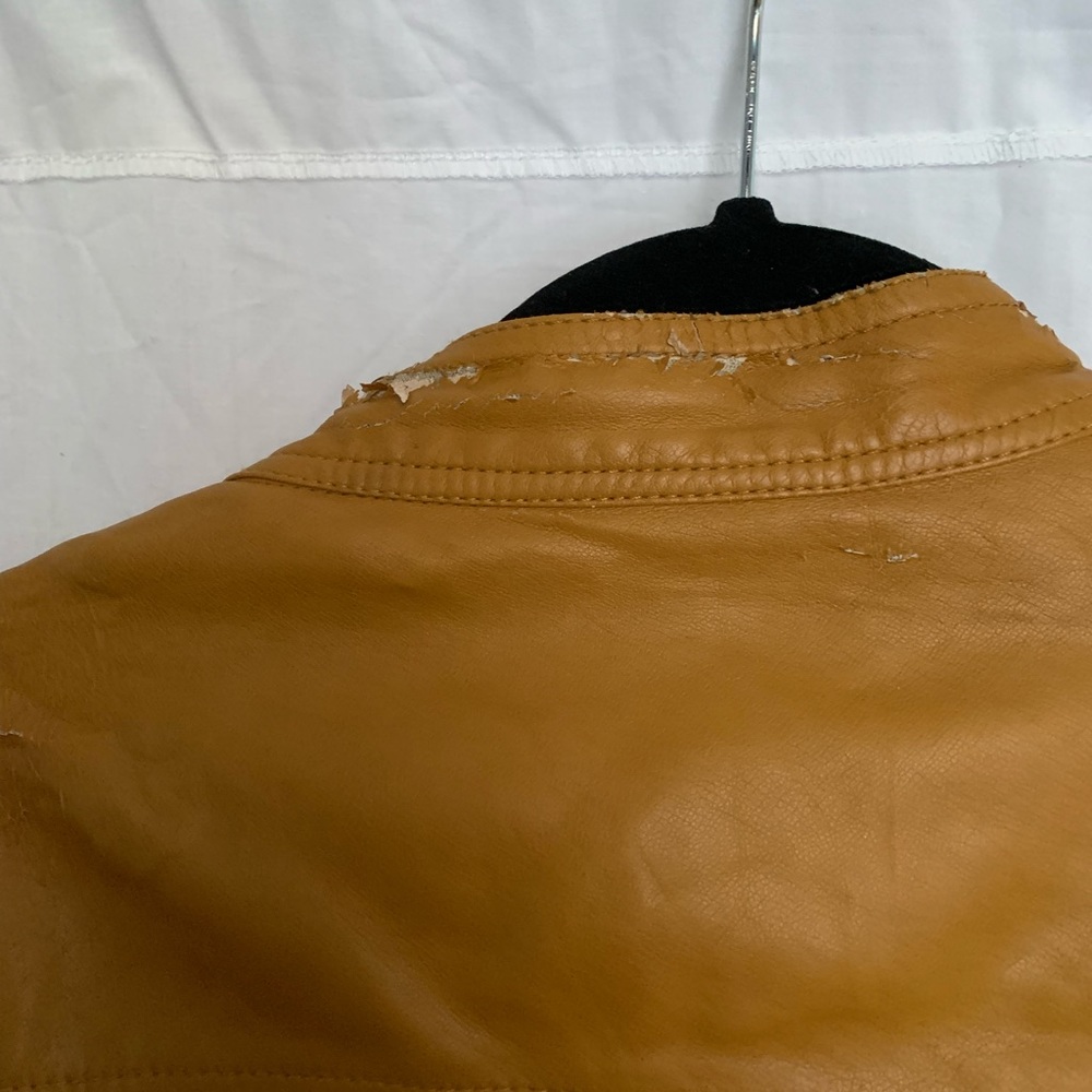 Js Millenium Basic Gold Leather Jacket - image 6
